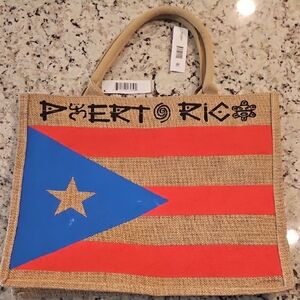 Puerto Rico Puerto Rican Flag Tote Bag Beach Bag